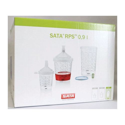 SATAÂ® RPSÂ® 1012004 Standard Lid Disposable Cup, 0.9 L, For Use With Spray Gun