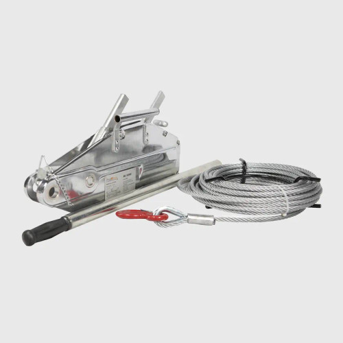 Prowinch 3520 lbs. Lever Cable / Wire Rope Puller Hoist 65 ft. Steel body PWUZ1600s