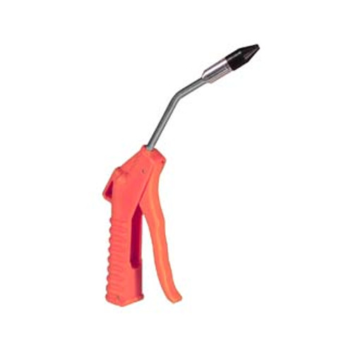 Deluxe 4 in  Air Blow Gun - Orange with 1/2 in  Removable Rubber Tip