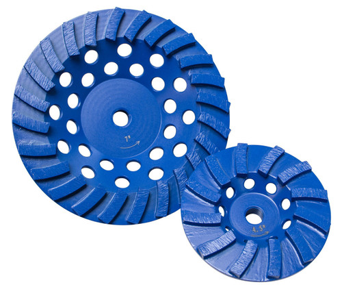 Star Blue Spiral Turbo Cup Grinders - 4-1/2" x 7/8"