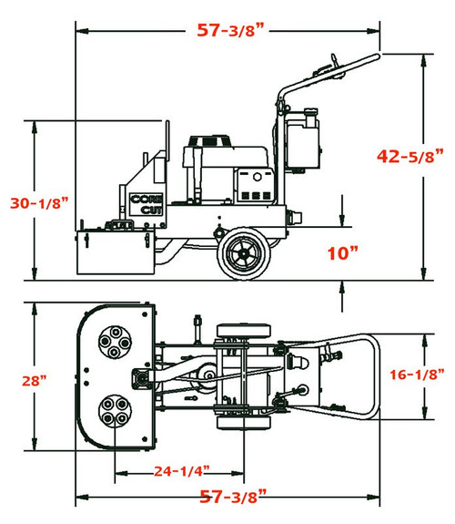 CPG200 DUAL HEAD FLOOR GRINDER - Baldor(R) Engine - (2)10"/(2)12" Head Capacity | Electric 7.5 HP-3PH, 460V