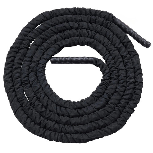 Battle Rope, 1.5 Inch Diameter 30Ft Length Polyester Exercise Rope, Battle Exercise Equipment with Protective Sleeve & Anchor, Heavy Weighted Rope for Home Gym Workout Core Strength Training