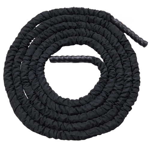 Battle Rope, 1.5 Inch Diameter 40Ft Length Polyester Exercise Rope, Battle Exercise Equipment with Protective Sleeve & Anchor, Heavy Weighted Rope for Home Gym Workout Core Strength Training