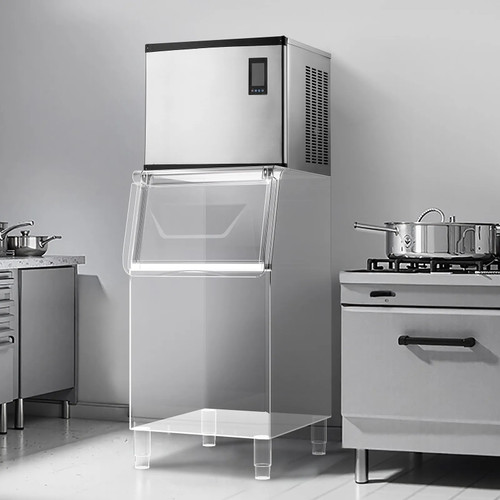 Commercial Ice Maker Machine - Head Only, 1000 lbs/24h Output, Self-Cleaning, Adjustable Thickness, Scheduled Ice-Making, Touchscreen Control