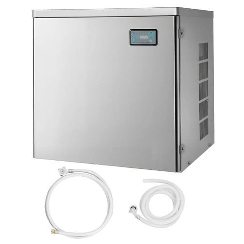 Commercial Ice Maker Machine - Head Only, 450 lbs/24h Output, Self-Cleaning, Adjustable Thickness, Scheduled Ice-Making, Touchscreen Control
