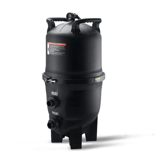 Cartridge Pool Filter, 525 Sq.Ft Area, Leak‑Proof Housing, Pressure Gauge & Relief Valve