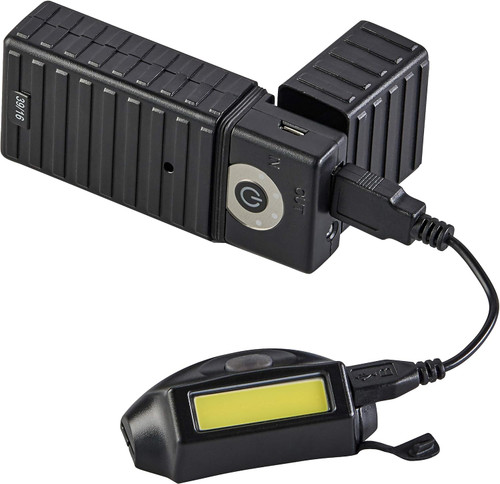 Streamlight 61714 Bandit Pro 180-Lumen Rechargeable Lightweight LED Headlamp for Work & Outdoor Use, Includes Elastic Head Strpa, Visor Clip and USB Cable, Black