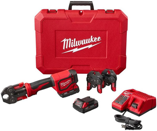 Milwaukee 2674-22C M18 Short Throw Press Tool Kit with PEX Crimp Jaws