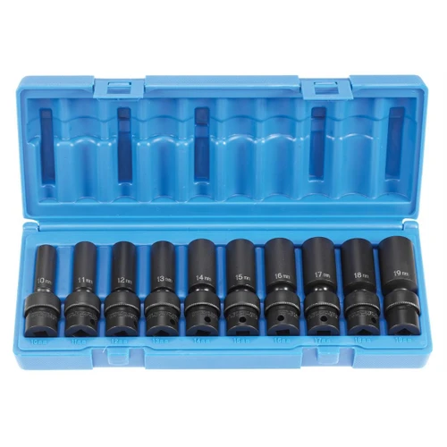 Grey Pneumatic 3/8" Drive 10 Piece Deep Universal Metric Set