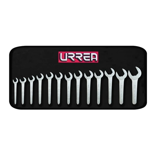 URREA URR-U3500B Service Wrench Set, 13‑Piece, SAE – Satin Finish