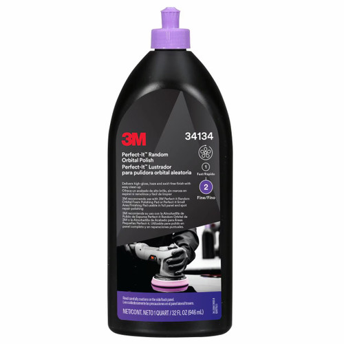 3M 34134 Random Orbital Liquid Polish, 1 qt
