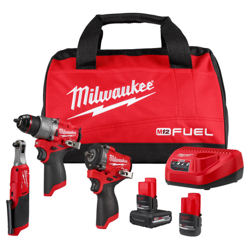 Milwaukee M12 FUEL™ 3-Tool Combo Kit 3424-23