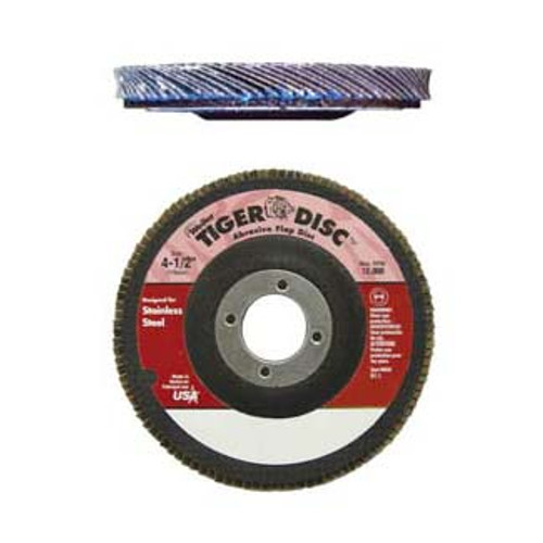 4-1/2 in  Stainless Grinding Flap Disc - Phenolic Backing - 60 Grit