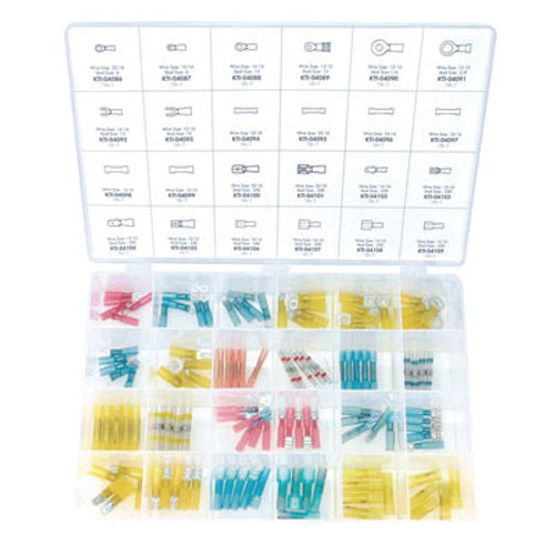 Shrink Tube Solderless Terminal Kit- 120 Piece KTI00038