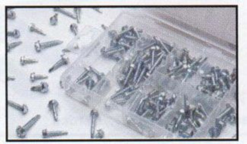 200 PC Self Drilling Hex Head Screws