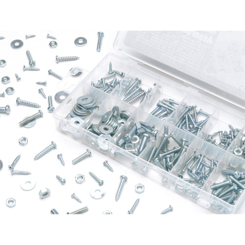 347 Piece SAE Nut and Bolt Hardware Kit