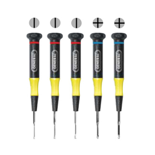 5pc Jewelers Screwdriver Set - Slotted  and  Phillips