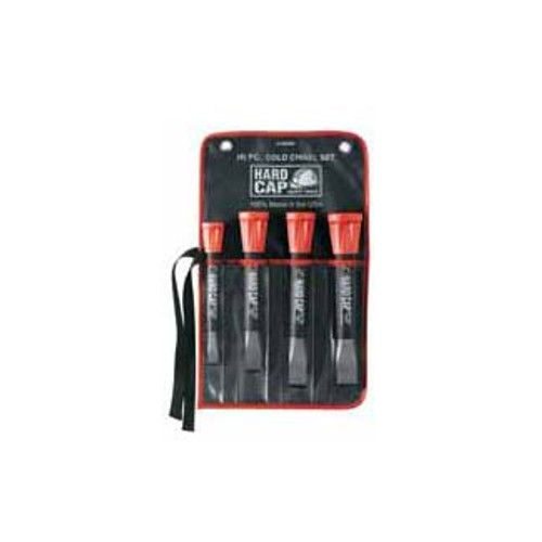 Hard Cap 4 Piece Cold Chisel Set