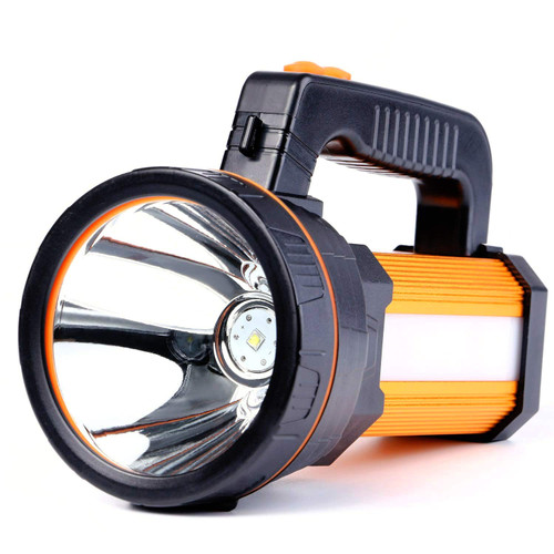 35W LED Rechargeable Handheld Searchlight 2019 Version, High-Power Super Bright 9000mA 6000 LUMENS, CREE Tactical Spotlight Torch