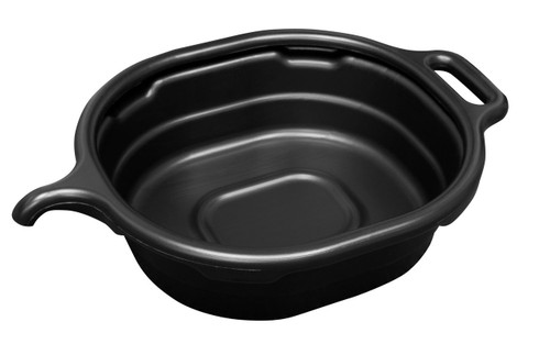 4.5 Gallon Oval Drain Pan for Oil, Black  LIS-17972
