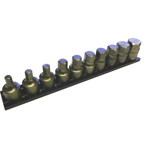 Durston Manufacturing Co IMPACT-VI6 Half Cut Stubby Fractional SAE Impact Hex Set - 10 Piece