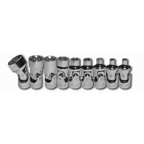 Durston Manufacturing Co UJET400 Universal Joint E-Torx 1/4 in. Drive Set- 9 Piece