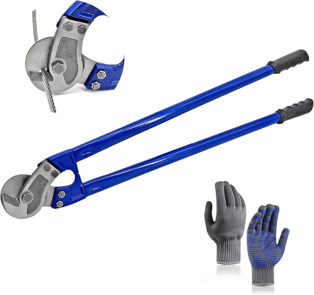 36” Heavy Duty Wire Rope Cutter,Steel Wire Cutters w/Ergonomic Handle ...