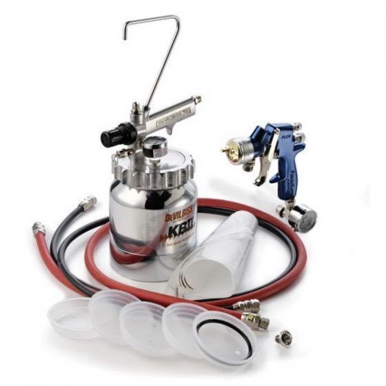 DevilBiss® FinishLine® FLG675 Pressure Feed Spray Gun and Pressure Cup