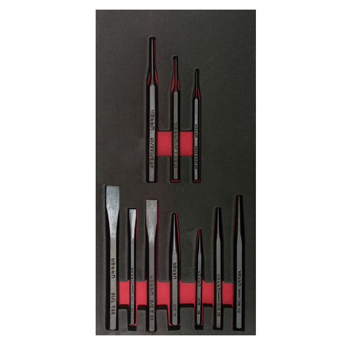 URREA 10 pc CHISEL, PUNCH AND DRIFT PIN SETS CH121