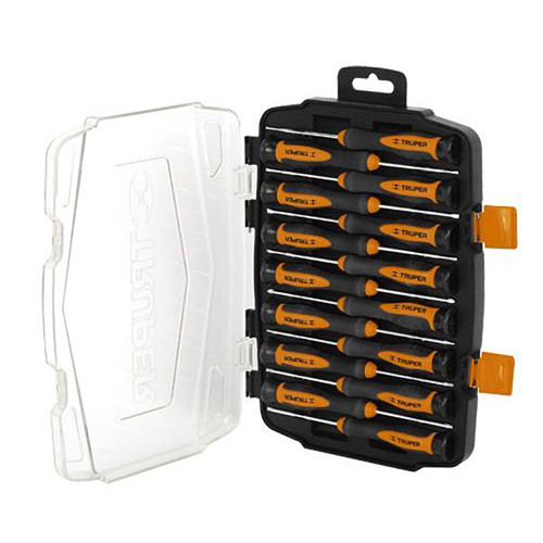 Truper Long precision screwdriver set,15 pcs 14157
