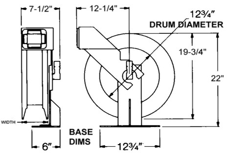 ATD Tools Heavy Duty Retractable Oxy-Acetylene Welding Hose Reel