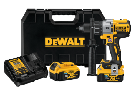 Image of DeWalt DCD998B 20V MAX XR 1/2" Hammer Drill/Driver Kit with 2 Batteries and DCB115 Charger