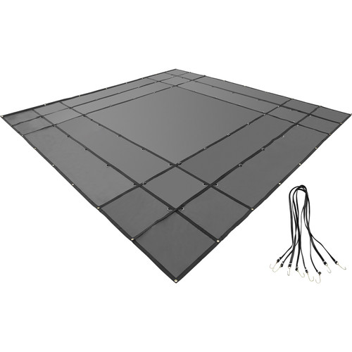 Flatbed Tarps, 18OZ Flatbed Truck Tarp, 16x16 Ft Polyethylene Lumber