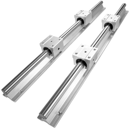 【送料込】 Rail Linear 2PCs SBR16-300mm Rail Linear Shaft 4 W/ Rod 靴