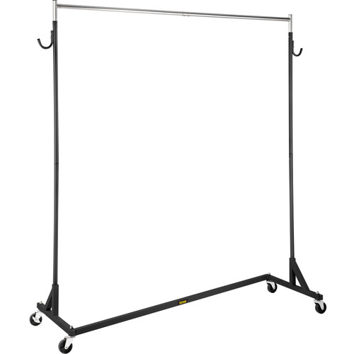 Z Rack, Industrial Grade Z Base Garment Rack, Height Adjustable Rolling