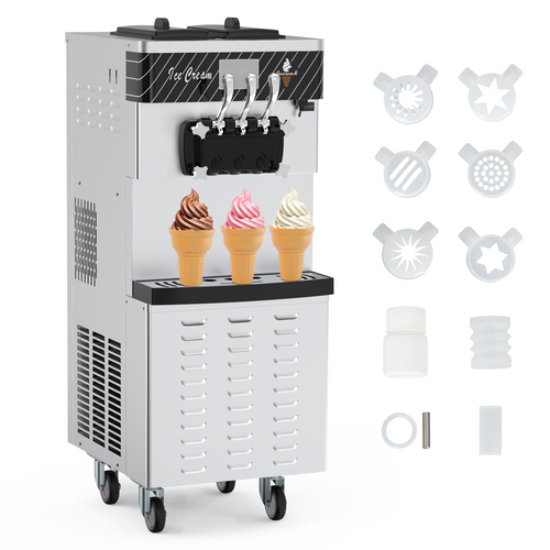Soft Serve Ice Cream Maker Standing Commercial Ice Cream Machine 2030L