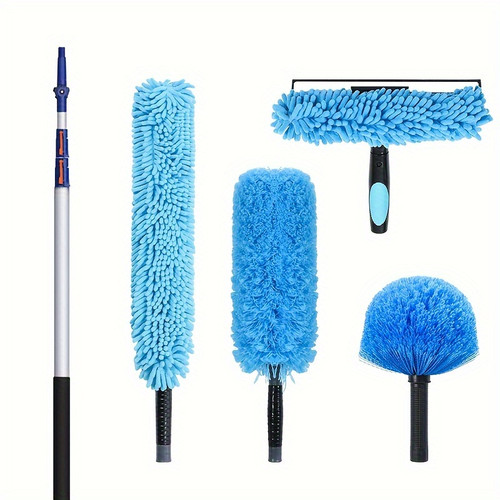 20 Foot High-Reach Duster Kit with 5-12FT Extendable Pole - High ...