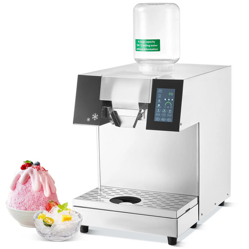 Commercial Snowflake Ice Machine – 397 lbs/24h Output, Stainless Steel ...