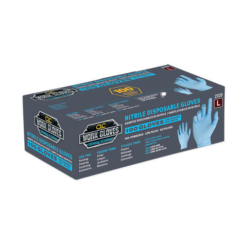 Nitrile Disposable gloves, NonPowdered, 100/Box (2322)