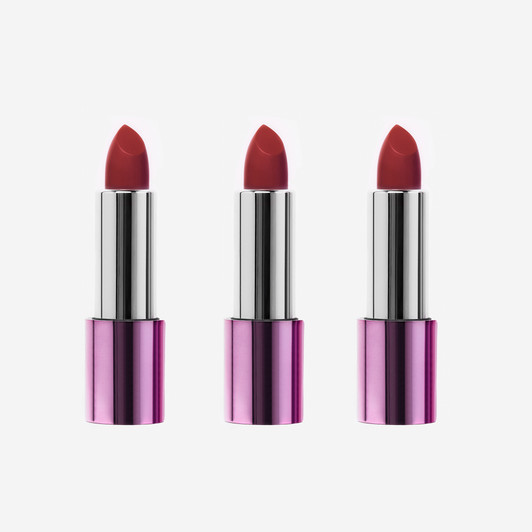 3 Pack Luscious Satin Longwear Lipstick Cherry Bomb