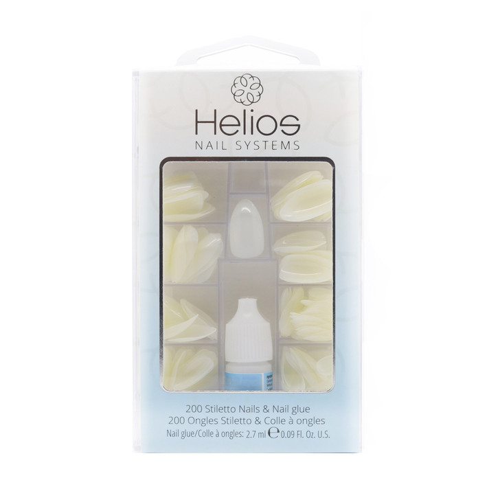 Helios Artificial Nails 200 Pieces Pack - Stiletto