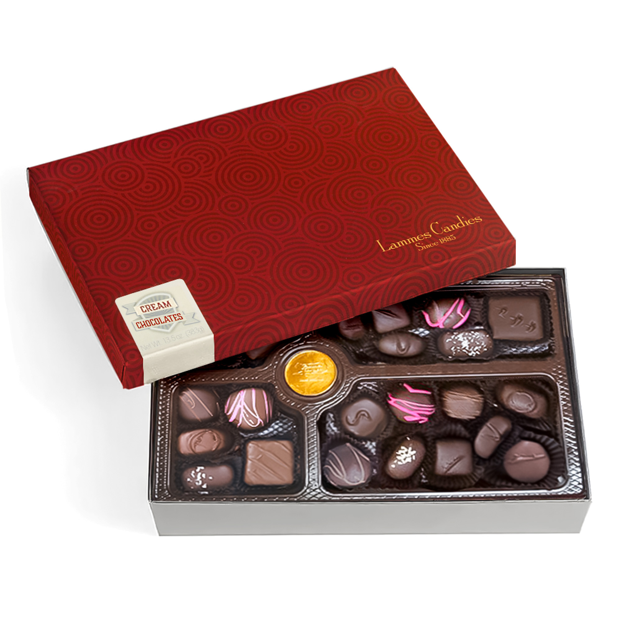 Assorted Soft Creamy Milk and Dark Chocolates 14 pcs Lammes Candies