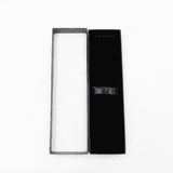 A black gift box designed for holding a pen, featuring a sleek and minimalist design.