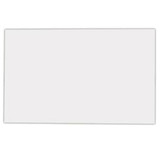 A rectangular fridge magnet in a plain white design, measuring 50mm x 70mm, with a glossy finish.