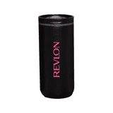 A drink bottle featuring a sleek black design with a pink logo. It has a vacuum-insulated structure.