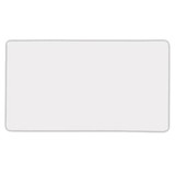 A square fridge magnet with rounded corners, featuring a plain white surface.
