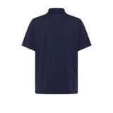 A men’s navy polo shirt with a simple design and a logo on the back. Suitable for casual or corporate wear.
