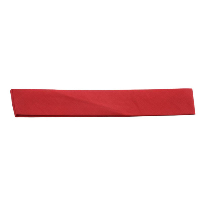 A red cotton headband with a simple design, featuring no visible logos or branding.