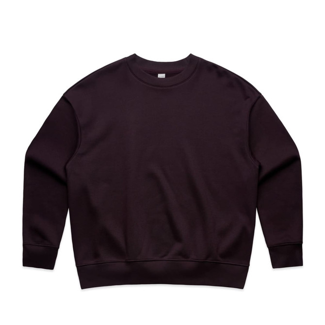 A dark brown jumper with a crew neck design and long sleeves. It features a plain, minimalist style.