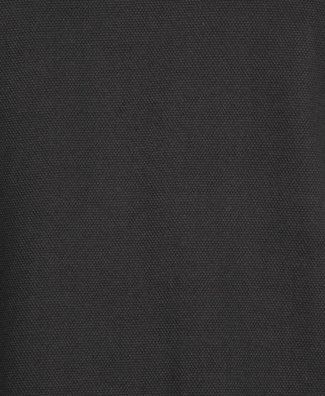 A textured black fabric featuring a subtle weave pattern. Ideal for stylish polo shirts.